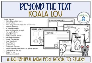 Koala Lou Book Study - image 4 of 5