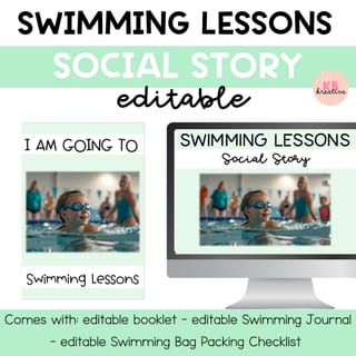Social Story - Swimming Lessons - editable pack! - image 1 of 4