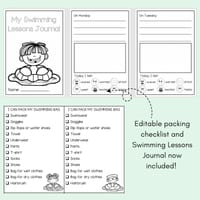 Social Story - Swimming Lessons - editable pack!  - thumbnail 4 of 4
