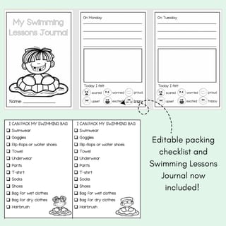 Social Story - Swimming Lessons - editable pack! - image 4 of 4