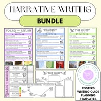 Fictional Narrative Writing BUNDLE | Posters, Graphic Organizers, Guide & Prompt - thumbnail 1 of 7