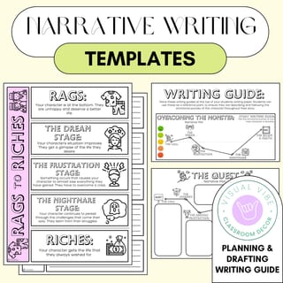 Fictional Narrative Writing BUNDLE | Posters, Graphic Organizers, Guide & Prompt - image 4 of 7
