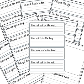 DECODABLE SENTENCE HANDWRITING PRACTICE for PP-Y2 - image 3 of 7