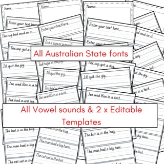 DECODABLE SENTENCE HANDWRITING PRACTICE for PP-Y2 - image 7 of 7