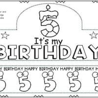 Birthday Crown 5 Years Old **Freebie - thumbnail 1 of 2