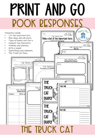The Truck Cat Reading, Writing and Craft Tasks - image 5 of 7