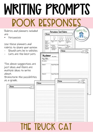 The Truck Cat Reading, Writing and Craft Tasks - image 7 of 7