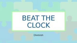 Division Facts Game - Beat the Clock - image 1 of 4