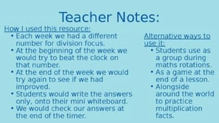 Division Facts Game - Beat the Clock - image 2 of 4