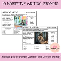 Year 3/4 Narrative Writing Prompts - editable - VIC/Aus Curriculum Aligned - thumbnail 2 of 4