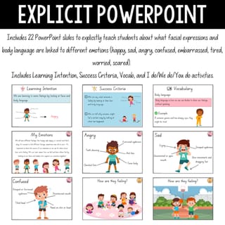 Identifying emotions and feelings - body language | Bingo + PowerPoint + Posters - image 3 of 3