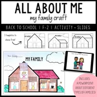 F-2 Back to school | All about me - My Family Craft | Activity + Slides - thumbnail 1 of 4