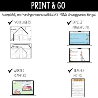 F-2 Back to school | All about me - My Family Craft | Activity + Slides - image 2 of 4