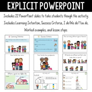 F-2 Back to school | All about me - My Family Craft | Activity + Slides - image 4 of 4
