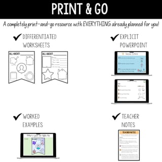 F-2 Back to school | All about me bunting | Activity + Slides - image 2 of 4