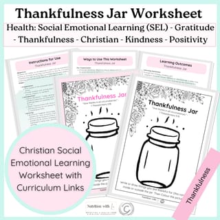 Thankfulness Worksheet | Christian | Healthy Relationship | Gratitude | Kindness| SEL | Years F-6 - image 2 of 3