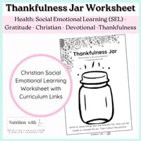 Thankfulness Worksheet | Christian | Healthy Relationship | Gratitude | Kindness| SEL | Years F-6 - thumbnail 3 of 3