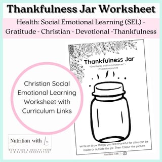 Thankfulness Worksheet | Christian | Healthy Relationship | Gratitude | Kindness| SEL | Years F-6 - image 3 of 3