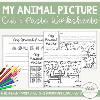 Math Positional Language & Location Cut & Paste & Drawing Worksheets - image 4 of 4