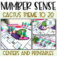 Addition and Subtraction to 20 Cactus Theme - thumbnail 1 of 8