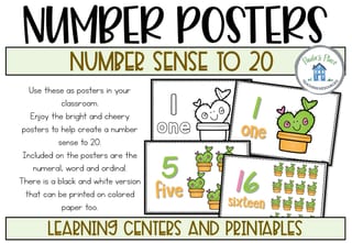Addition and Subtraction to 20 Cactus Theme - image 3 of 8