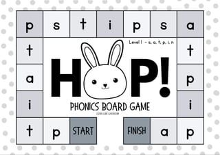HOP! Phonics Board Game Level 1 - s, a, t, p, i, n - image 3 of 4
