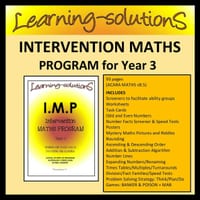INTERVENTION MATHS PROGRAM Year 3 - ACARA Aligned v8.5 - Screeners/Worksheets/Games
