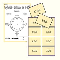 What TIME is it? O'clock, half past, quarter to/past, five minutes | Hands on activity - thumbnail 2 of 3