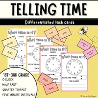 What TIME is it? O'clock, half past, quarter to/past, five minutes | Hands on activity - thumbnail 1 of 3
