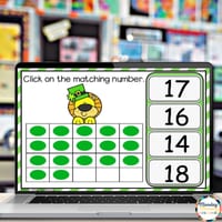 St Patrick's Day Counting 0-20 with Ten Frames - Math Google Slides Foundation - Year 1 AC9MFNO1 - thumbnail 3 of 8
