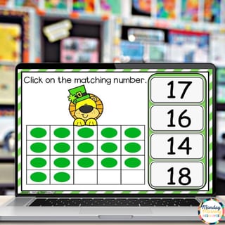 St Patrick's Day Counting 0-20 with Ten Frames - Math Google Slides Foundation - Year 1 AC9MFNO1 - image 3 of 8