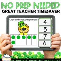 St Patrick's Day Counting 0-20 with Ten Frames - Math Google Slides Foundation - Year 1 AC9MFNO1 - thumbnail 4 of 8