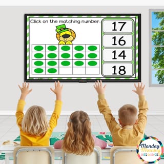 St Patrick's Day Counting 0-20 with Ten Frames - Math Google Slides Foundation - Year 1 AC9MFNO1 - image 5 of 8