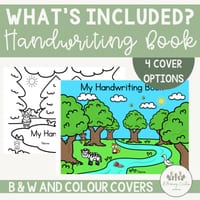 Sky Grass Ground Dirt Handwriting Tracing Practice Book - Print Font - thumbnail 2 of 4