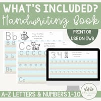 Sky Grass Ground Dirt Handwriting Tracing Practice Book - Print Font - thumbnail 3 of 4
