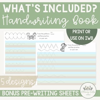 Sky Grass Ground Dirt Handwriting Tracing Practice Book - Print Font - image 4 of 4