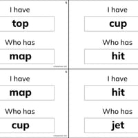 CVC Words: I Have, Who Has - thumbnail 2 of 4