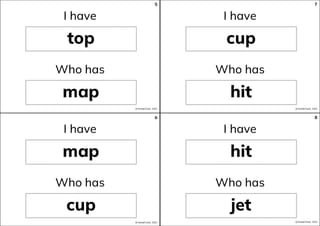 CVC Words: I Have, Who Has - image 2 of 4