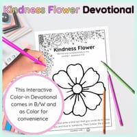 Kindness Flower Worksheet | Christian| Healthy Relationship| Devotional SEL | Kindness | Years F-6 - thumbnail 4 of 4