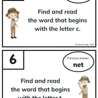 Beginning Sounds: CVC Words Scavenger Hunt, 1st, Phonics, Low-prep, Games - thumbnail 2 of 4