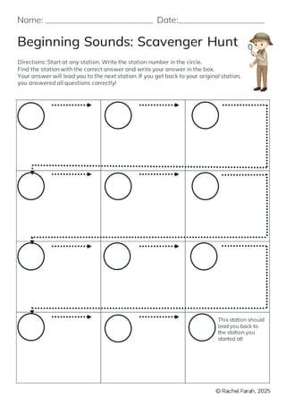 Beginning Sounds: CVC Words Scavenger Hunt, 1st, Phonics, Low-prep, Games - image 4 of 4