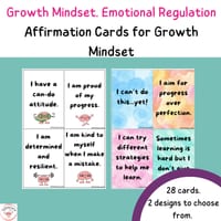 Affirmation Cards for Growth Mindset - thumbnail 1 of 1