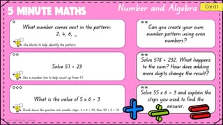 5 Minute Maths: No-Prep Differentiated Warm-Up Task Cards (Australian Curriculum Aligned) - image 2 of 5