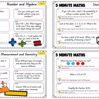 5 Minute Maths: No-Prep Differentiated Warm-Up Task Cards (Australian Curriculum Aligned) - thumbnail 5 of 5