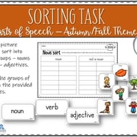 Parts of Speech - Autumn/Fall Theme - thumbnail 4 of 8