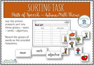 Parts of Speech - Autumn/Fall Theme - image 4 of 8