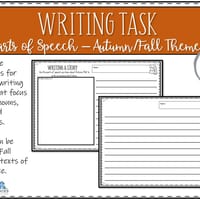 Parts of Speech - Autumn/Fall Theme - thumbnail 6 of 8