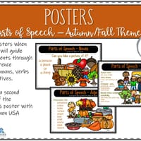 Parts of Speech - Autumn/Fall Theme - thumbnail 3 of 8