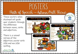 Parts of Speech - Autumn/Fall Theme - image 3 of 8