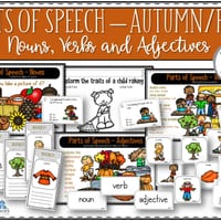 Parts of Speech - Autumn/Fall Theme - thumbnail 2 of 8